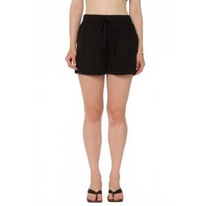 NEW VELVET HEART lyra drawstring waist shorts in black